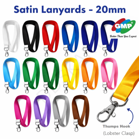 GMP Premium Lanyard for ID Cards & Keys – Durable Neck Strap 50 pcs pack