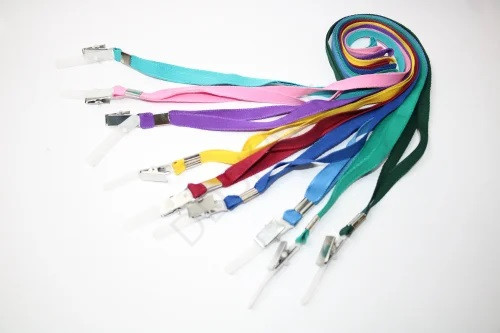 GMP 14mm Lanyard for ID Card Holder – Strong Polyester Neck Strap with Metal Clip 50 pcs pack