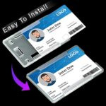 GMP Premium ID Card Holder – Durable PVC Badge Holder for Office, School & Events- 100 pcs  pack