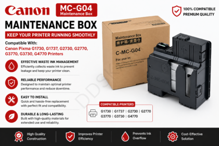 Canon MC-G04 Maintenance Box, Compatible with Canon Pixma G1730, G1737, G2730, G2770, G3770, G3730, G4770 Printers