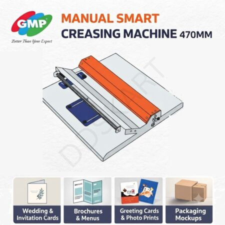 GMP Manual Smart Creasing Machine 470mm | Heavy Duty Paper Creaser for Cards, Invitations & Packaging