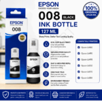 Epson 008 Black Ink Bottle, 127ml