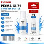 Canon Pixma GI-71 Cyan Ink Bottle, 70ml