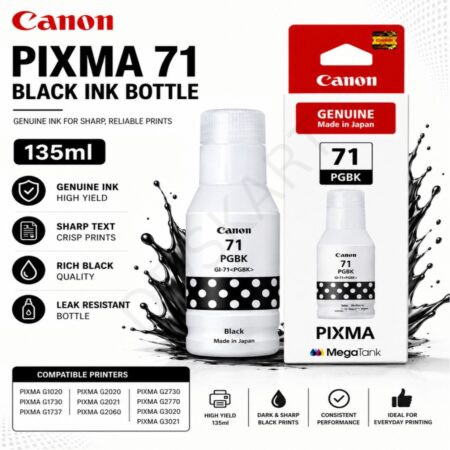 Canon Pixma GI-71 Black Ink Bottle ,135ml