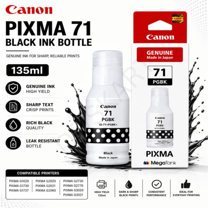 Canon Pixma GI-71 Black Ink Bottle ,135ml