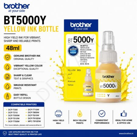 Brother BT5000 Yellow ink Bottle , 48ML