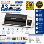 Excelam or Xlam XL-12 A3 Lamination Machine All Documents Laminator Machine 250 Micron Hot Laminator Machine