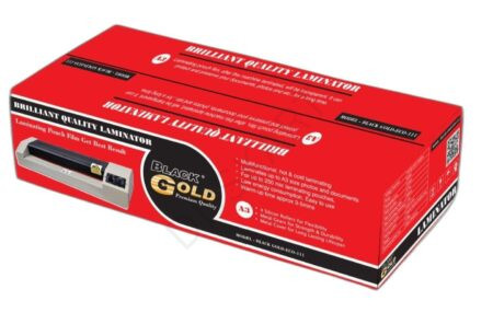 Laminator Black Gold ECO-111 | A3 Hot & Cold Laminating Machine for Office & Shop Use