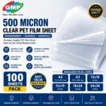 GMP 500 Micron Clear PET Film Sheet (Available in A4, A3, 12x18, 13x19, 18x24, 24x36 Inches) – Transparent Acrylic Sheet Replacement
