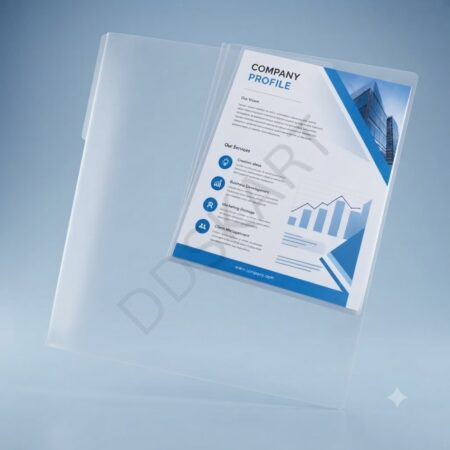 GMP A4 Size Transparent L-Folder Files Document Organizer – Durable Clear Plastic Folder, Pack of 10, 20, 50 & 100