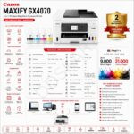 Canon MAXIFY GX4070 All in One WiFi Inktank Printer