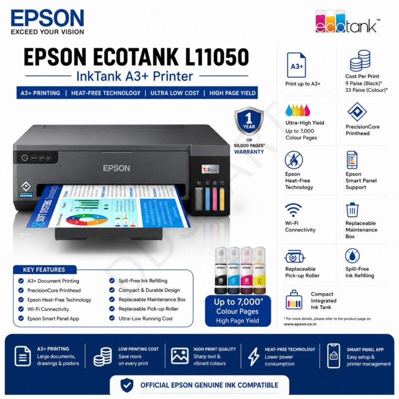Epson EcoTank L11050 InkTank A3+ Printer