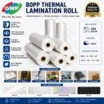 GMP BOPP Thermal Lamination Roll – Glossy & Matte | 22, 25 & 27 Micron | 9", 10", 12", 12.5", 13", 14", 18" | Professional Hot Lamination Film