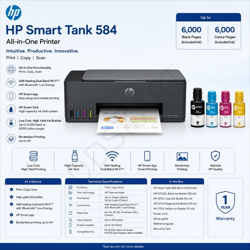 HP Smart Tank 584 All-in-One Printer
