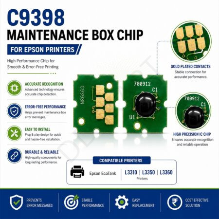 Epson C9398 Maintenance Box Chip For L3310, L3350, L3360 Printers