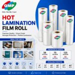 GMP Premium Hot Lamination Film Roll – 38, 75 & 125 Micron | 9", 12", 13", 18", 27" & 40" | Crystal Clear Gloss Finish | Laminating Roll